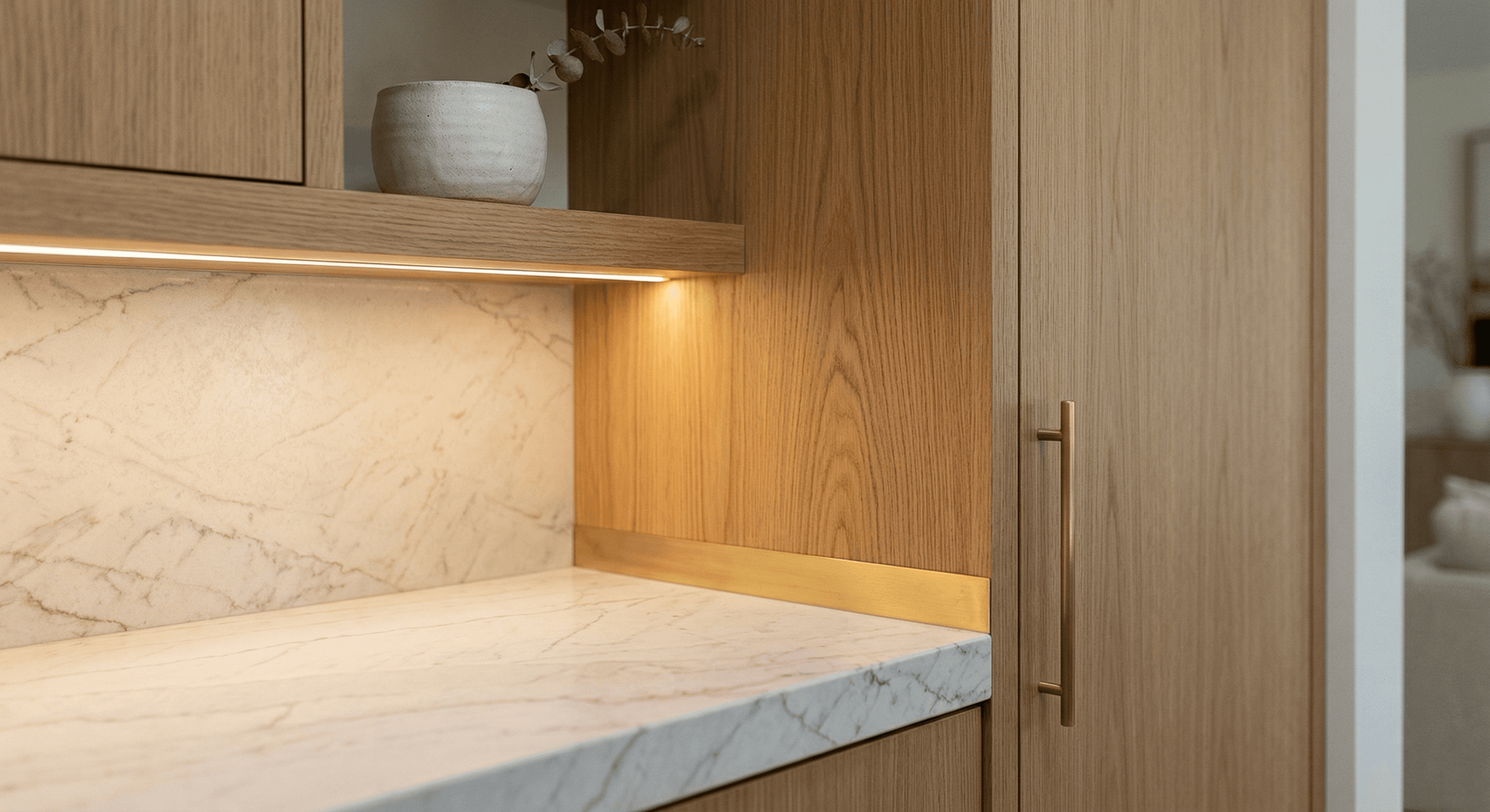 Modern kitchen with material innovation