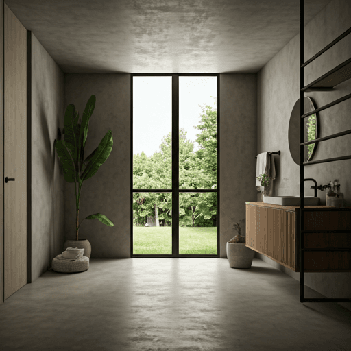 Minimalist bathroom design