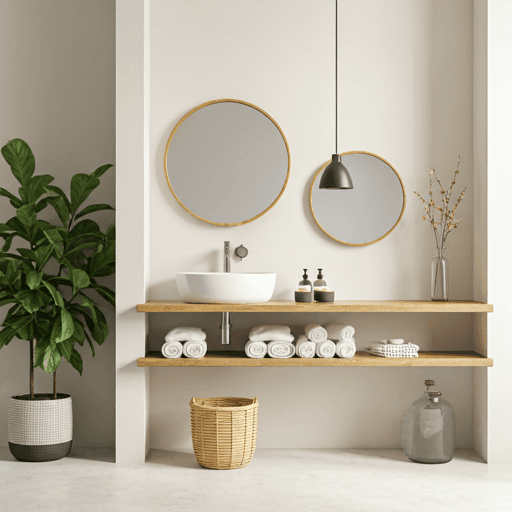 Modern minimalist bathroom