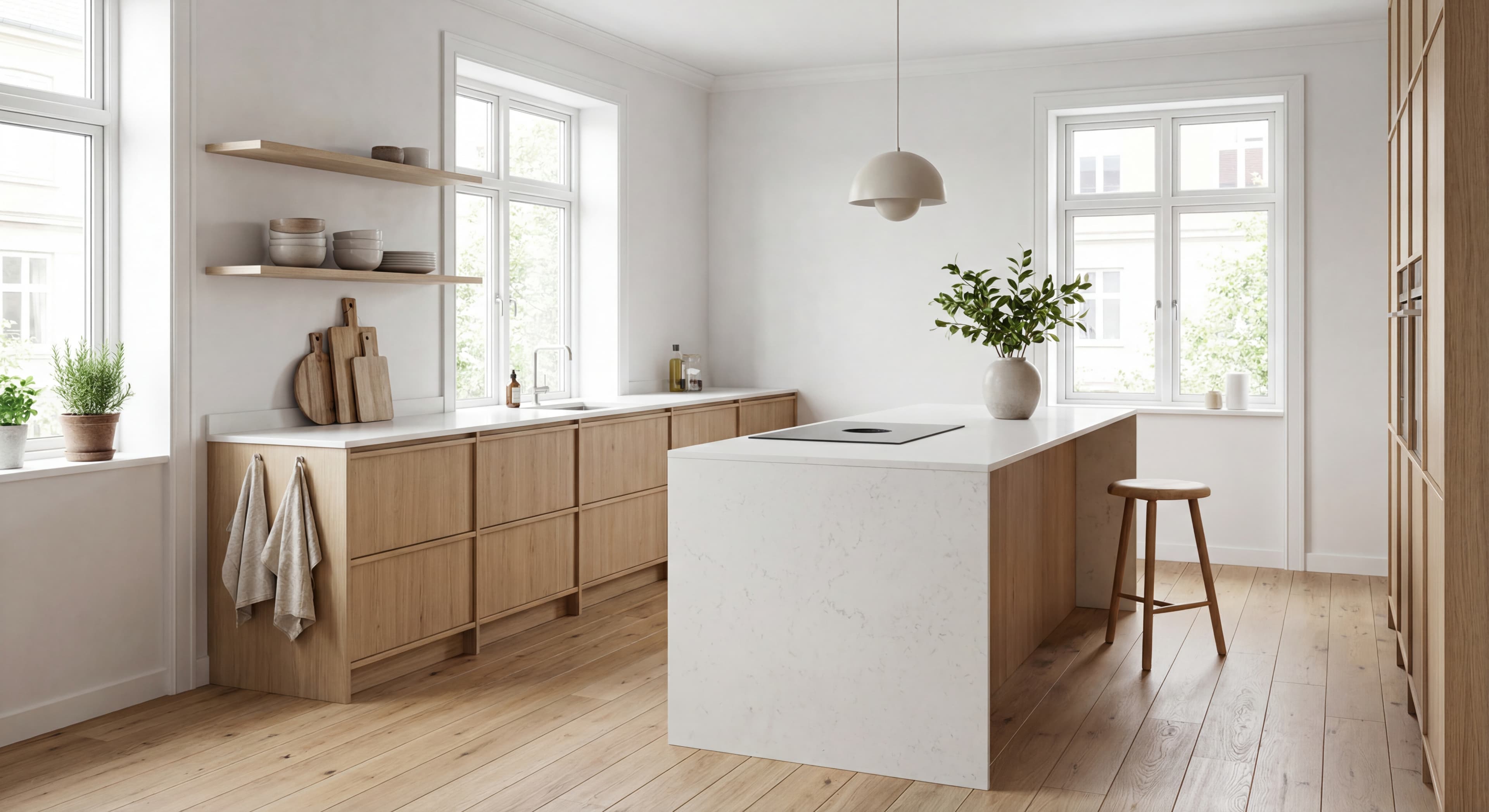Modern kitchen inspiration board image.